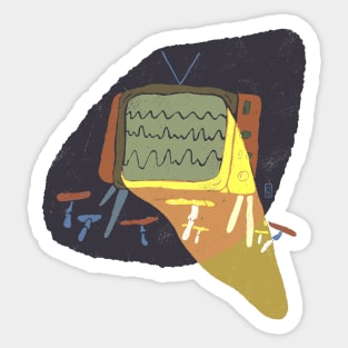 TV mushroom Sticker